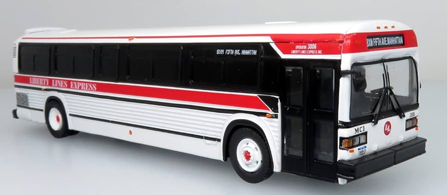 ミニカー Iconic Replicas 1/43 New York City Bus Amazon.com: MCI Classic Transit Bus-Liberty Lines New York